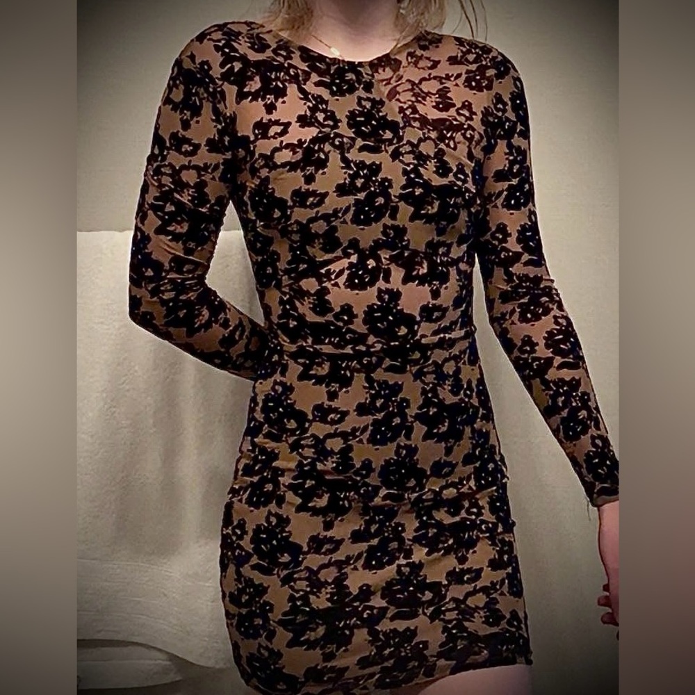 Windsor Long-Sleeve Floral Dress
